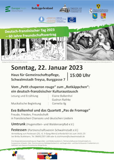 Plakat zum Deutsch-Französischen Tag 22.1.2023